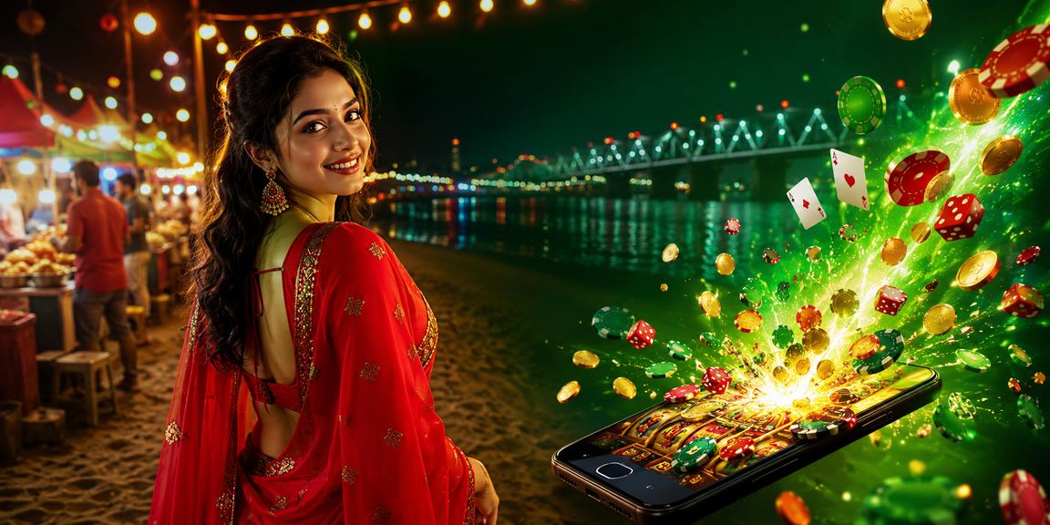 ময়মনসিংহে শাড়ি পরে মোবাইলে ক্যাসিনো অ্যাপ ব্যবহার করছেন একজন নারী ব্যবহারকারী